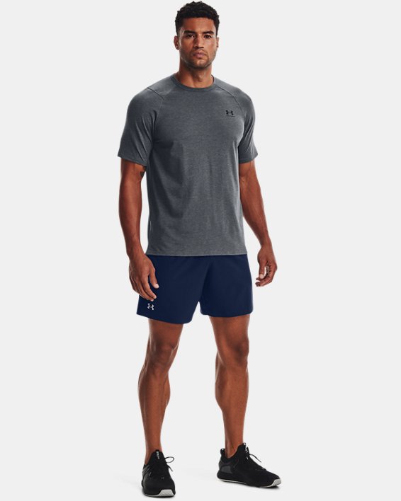 Men's UA Performance Cotton Short Sleeve in Gray image number 2